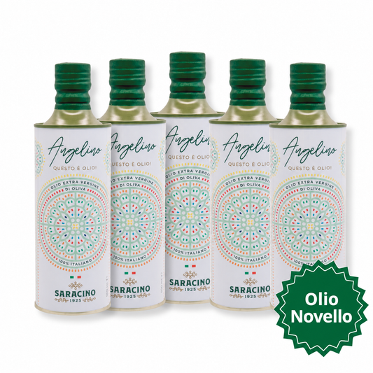 Nuovo Olio E.V.O. italiano - 6 Bottiglie da 500ml - Saracino1925