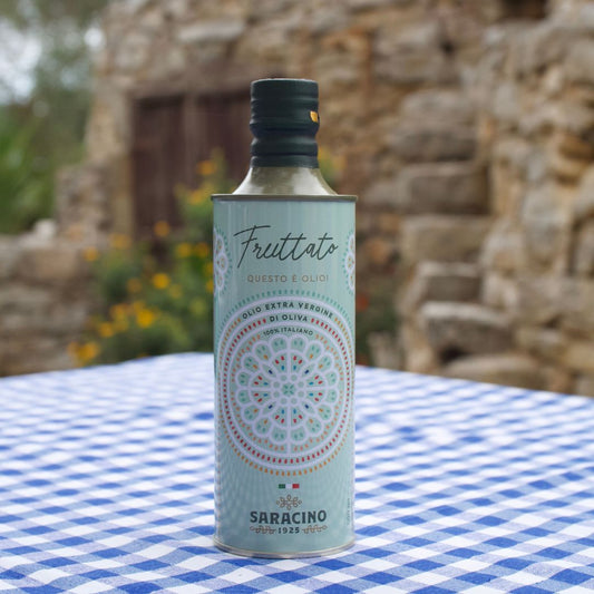 Olio Fruttato extravergine Italiano 2025/26 - Bottiglia da 500ML - Saracino1925