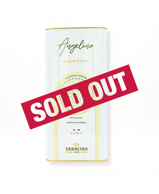 SOLD-OUT OLIO EXTRAVERGINE ITALIANO SARACINO 1925 - Lattina da 5 L