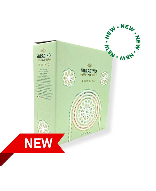 OLIO FRUTTATO 2025/26 EXTRAVERGINE ITALIANO SARACINO 1925 - 5 Litri Bag in Box
