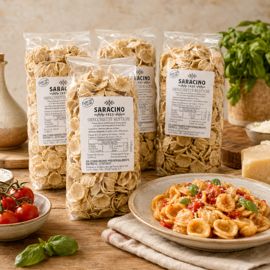 Orecchiette Rustiche di Semola Integrale – Pack 4 × 500 g