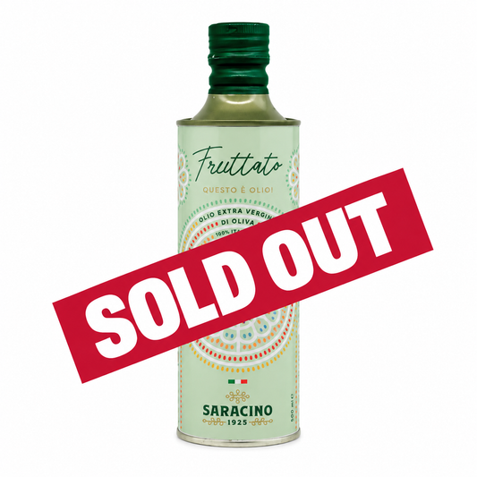 Olio Fruttato extravergine Italiano 2025/26 - Bottiglia da 500ML - Saracino1925