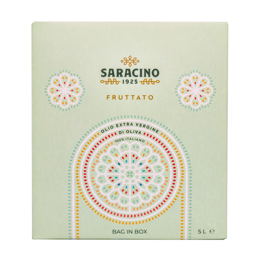 Olio extravergine di oliva fruttato Italiano 2025/26 - Bag in box da 5 litri - Saracino1925