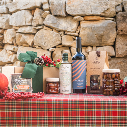 Pacco Regalo di Natale Lu Rusciu - Box con Fiocco Incluso